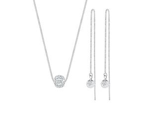 Elli Collier Hänger 925 Silber, mit Kristallen von Swarovski® silberfarben Damen