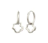 Elli Creole Einhänger Blume 925 Sterling Silber silberfarben Damen