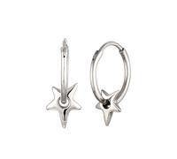 Elli Creole Einhänger Stern 925 Sterling Silber silberfarben Damen