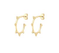 Elli Creole Geo Look Basic Kugeln Blogger 925er Silber goldfarben Damen