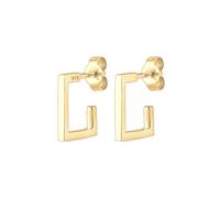 Elli Creole Geo Viereck 925 Sterling Silber goldfarben Damen