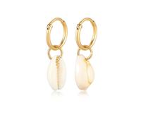 Elli Creole Kauri Muschel Meer Urlaub 925 Silber goldfarben Damen