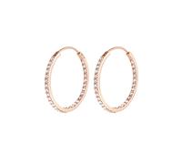 Elli Creolen 925 Silber, mit Kristallen von Swarovski® Weiß Damen