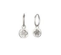 Elli Creolen Blume 925 Sterling Silber silberfarben Damen
