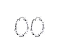 Elli Creolen Damen Twisted Look 925 Silber silberfarben