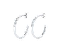 Elli Creolen Edel Zart 925 Silber, mit Kristallen von Swarovski® OneSize Damen