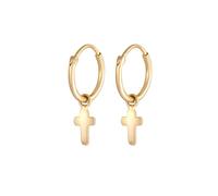 Elli Creolen Einhänger Kreuz Religion 925 Silber OneSize Damen