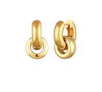 Elli Creolen Einhänger Rund Kreis 925 Sterling Silber goldfarben Damen