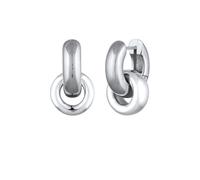 Elli Creolen Einhänger Rund Kreis 925 Sterling Silber silberfarben Damen