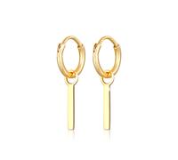 Elli Creolen Geo Look Stab Anhänger Trend 925 Silber goldfarben Damen