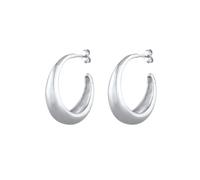 Elli Creolen Hänger Chunky Hoops Basic Cool 925 Silber silberfarben Damen
