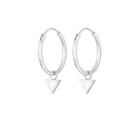 Elli Paar Ohrhänger »Creolen Dreieck Einhänger Emaille 925 Silber«, Creole