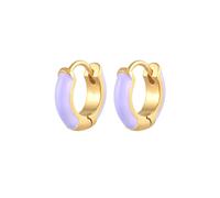 Elli Creolen Hänger Emaille Modern 925 Silber OneSize Damen