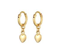 Elli Creolen Herz Liebe Romantik 925 Silber goldfarben Damen