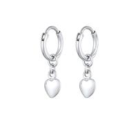 Elli Creolen Herz Liebe Romantik 925 Silber silberfarben Damen