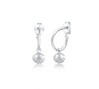 Elli Creolen Herzmuschel Hänger Sommer Trend 925 Silber silberfarben Damen