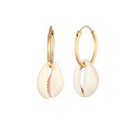 Elli Creolen Kauri Muschel 925 Silber vergoldet OneSize Damen