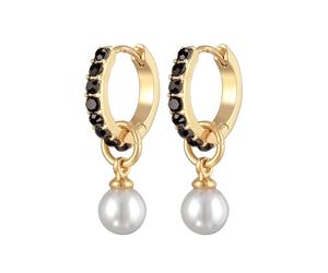 Elli Creolen Kristalle Glasperlen Elegant Farbe Gold OneSize Damen