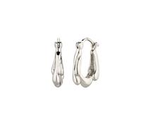 Elli Creolen Melted 925 Sterling Silber silberfarben Damen