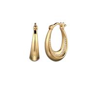 Elli Creolen mit Kristallen von Swarovski® 925 Sterling Silber goldfarben Damen