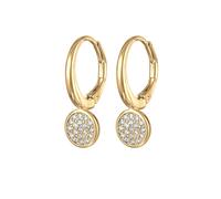 Elli Creolen Ohrhänger Kristalle Anhänger Farbe Silber goldfarben Damen