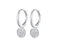 Elli Creolen Ohrhänger Kristalle Anhänger Farbe Silber silberfarben Damen