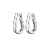 Elli Creolen Oval Messing silberfarben Damen