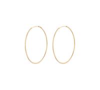 Elli Creolen Rund Basic Klassisch 925 Silber goldfarben Damen