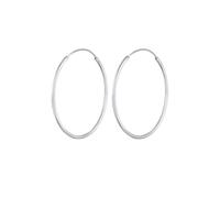 Elli Creolen Rund Basic Klassisch 925 Silber silberfarben Damen