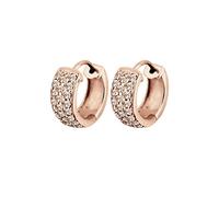 Elli, Ohrringe Creolen Kristalle Funkelnd 925 Silber in rosa, Schmuck für Damen Gr. OneSize