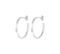 Elli Creolen Stecker Basic Schlicht 925 Silber silberfarben Damen