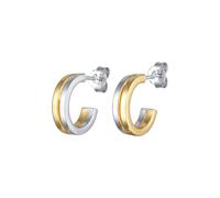 Elli Creolen Stecker Damen 925 Silber Bicolor OneSize