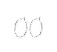 Elli Creolen Stecker Gehämmert Organic Look 925 Silber silberfarben Damen
