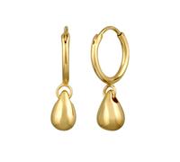 Elli Creolen Tropfen Drop Zeitlos 925 Sterling Silber goldfarben Damen