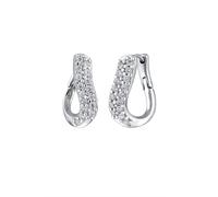 Elli Creolen Zirkonia Weiß 925 Sterling Silber OneSize Damen