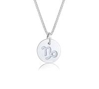 Elli Damen Echtschmuck Halskette Silberkette Kette mit Anhänger Stern Star Sternzeichen Astro Trend Swarovski Kristalle Sterling Silber 925 45cm Länge