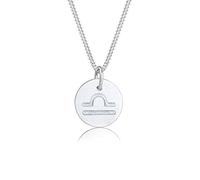 Elli Damen Echtschmuck Halskette Silberkette Kette mit Anhänger Stern Star Sternzeichen Astro Trend Swarovski Kristalle Sterling Silber 925 45cm Länge