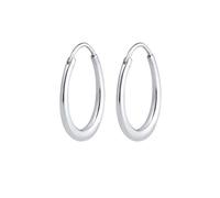 Elli Creole Hänger Geo Basic Trend Oval Cool 925 Silber silberfarben Damen