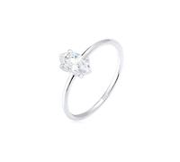 Elli Damen Echtschmuck Ring Verlobungsring Verlobung Marquise mit Zirkonia Stein in 925 Sterling Silber
