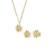 Elli Damen Echtschmuck Schmuckset Oktoberfest Edelweiss in 925 Sterling Silber