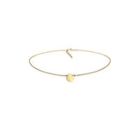 Elli Damen Halskette Choker Kreis Plate Matt Geo Plättchen in 925 Sterling Silber