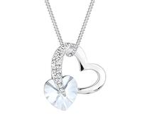 Elli Damen Halskette Herz Love mit Kristall