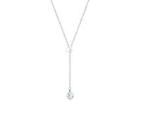 Elli Collierkettchen »Herz Y-Kette Kristalle 925 Silber«