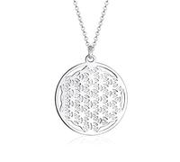 Elli Damen-Halskette Ornament Lebensblume Floral 925