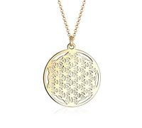 Elli Damen-Halskette Ornament Lebensblume Floral 925