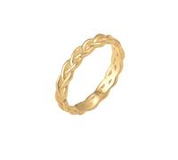 Elli, Ring Knoten Twisted Trend Blogger Unendlich 925 Silber in gold, Schmuck für Damen Gr. 54 mm