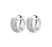 Ohrringe Creolen Kristalle Funkelnd 925 Silber Elli Silber 001 (Artikelnummer: 4U066/90X001)