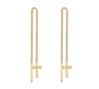 Elli Damen Ohrringe Durchzieher Kreuz 925 Sterling Silber 311692713