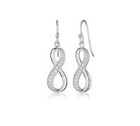 Elli Damen-Ohrringe Infinity Unendlichkeit 925 Sterling Silber