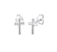 Elli Damen-Ohrstecker Kreuz 925 Sterling Silber 305411011